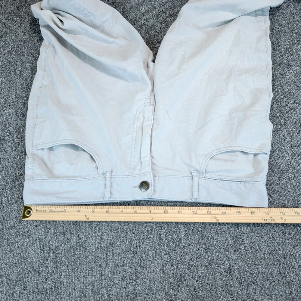 Johnnie-O West Coast Prep Mens 34x30 Light Gray Cotton Stretch 5 Pocket Pants